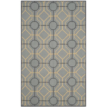 Safavieh Four Seasons Hand Hooked Runner Rug- Grey - Gold- 2 ft. 3 in. x 8 ft. FRS244F-28